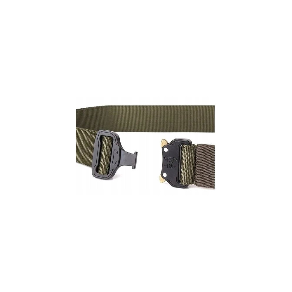 PASEK WOJSKOWY MOCNY MILITARNY KLARMA METAL PAS Z METALOWĄ KLAMRĄ 125 CM