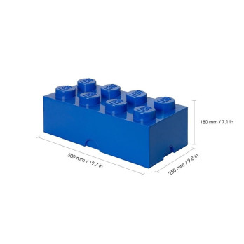 LEGO Pojemnik na klocki Zabawki 40041731Niebieski Blue Brick 8 Prezent