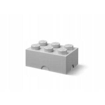 Pojemnik klocek LEGO Brick 6 Szary Na Klocki Zabawki Grey Prezent