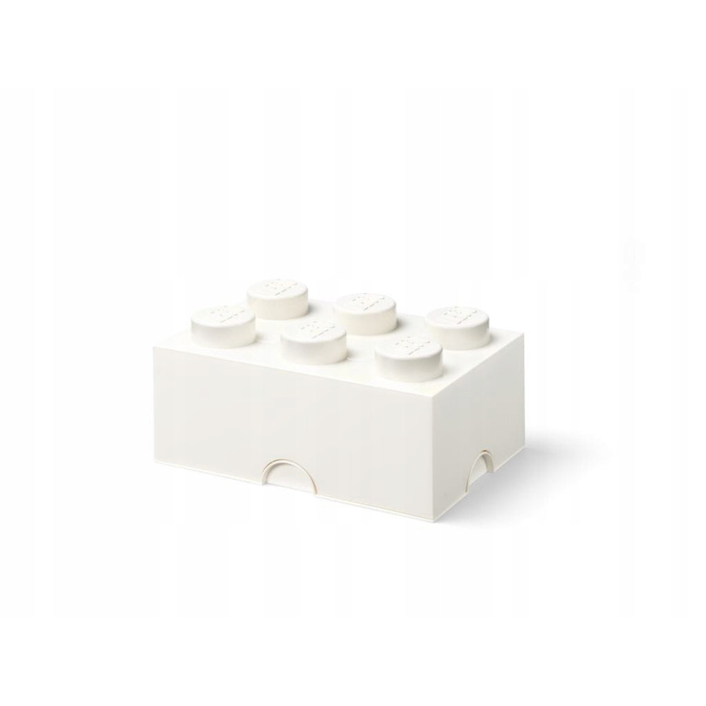 LEGO Classic 40000804 Pojemnik klocek LEGO Brick 6 - Biały White Na Klocki