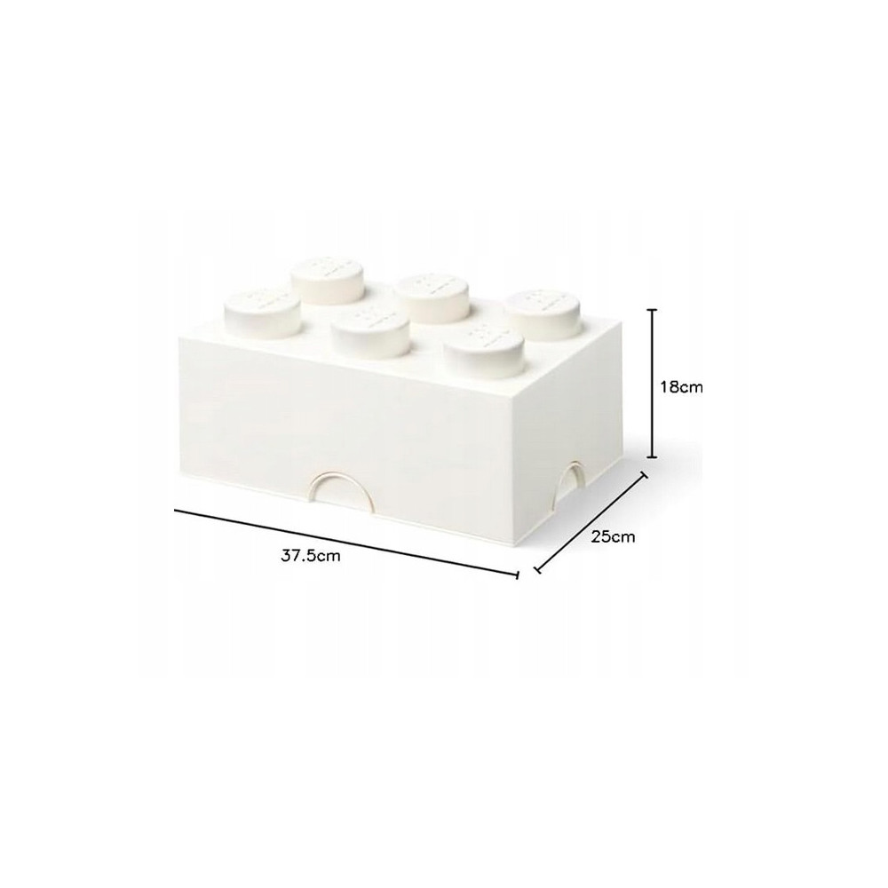 LEGO Classic 40000804 Pojemnik klocek LEGO Brick 6 - Biały White Na Klocki