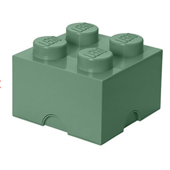 Pojemnik Na klocki LEGO Storage 2x2 zielony piaskowa zieleń 40031747