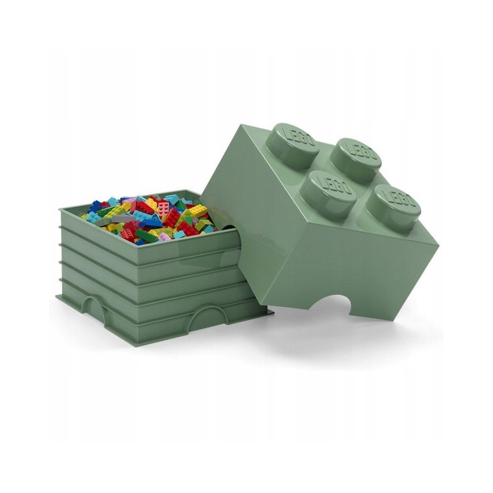 Pojemnik Na klocki LEGO Storage 2x2 zielony piaskowa zieleń 40031747