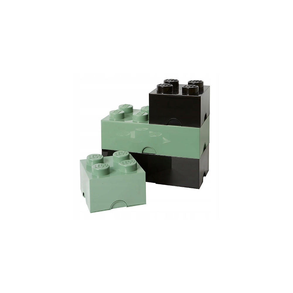 Pojemnik Na klocki LEGO Storage 2x2 zielony piaskowa zieleń 40031747