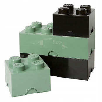 Pojemnik Na klocki LEGO Storage 2x2 zielony piaskowa zieleń 40031747