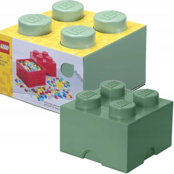 Pojemnik Na klocki LEGO Storage 2x2 zielony piaskowa zieleń 40031747