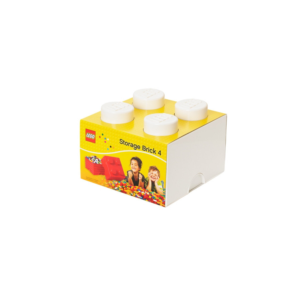Pojemnik Na Zabawki Klocki LEGO Storage Brick 4 biały White Prezent