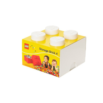 Pojemnik Na Zabawki Klocki LEGO Storage Brick 4 biały White Prezent