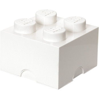 Pojemnik Na Zabawki Klocki LEGO Storage Brick 4 biały White Prezent