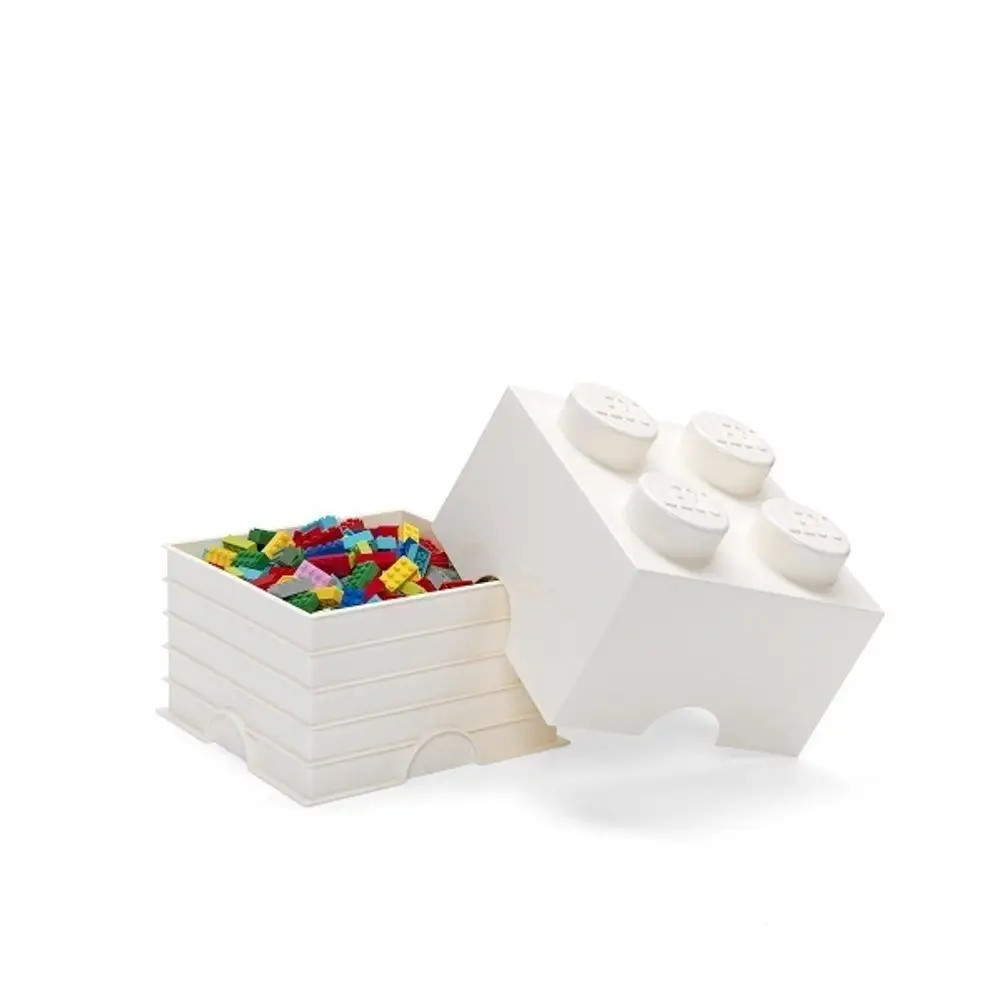 Pojemnik Na Zabawki Klocki LEGO Storage Brick 4 biały White Prezent