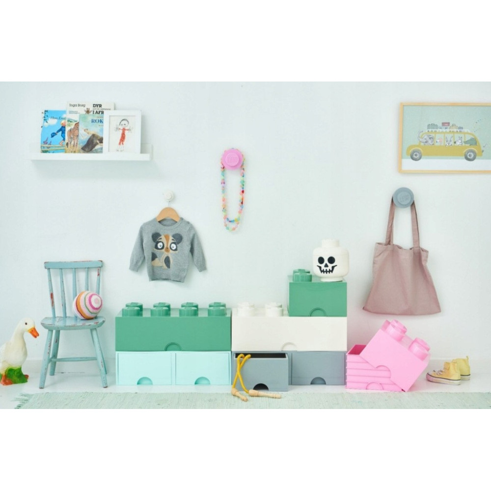 Pojemnik Na Zabawki Klocki LEGO Storage Brick 4 biały White Prezent