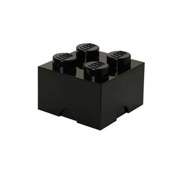 LEGO 40031733 POJEMNIK NA ZABAWKI STORAGE BRICK 4 CZARNY BLACK