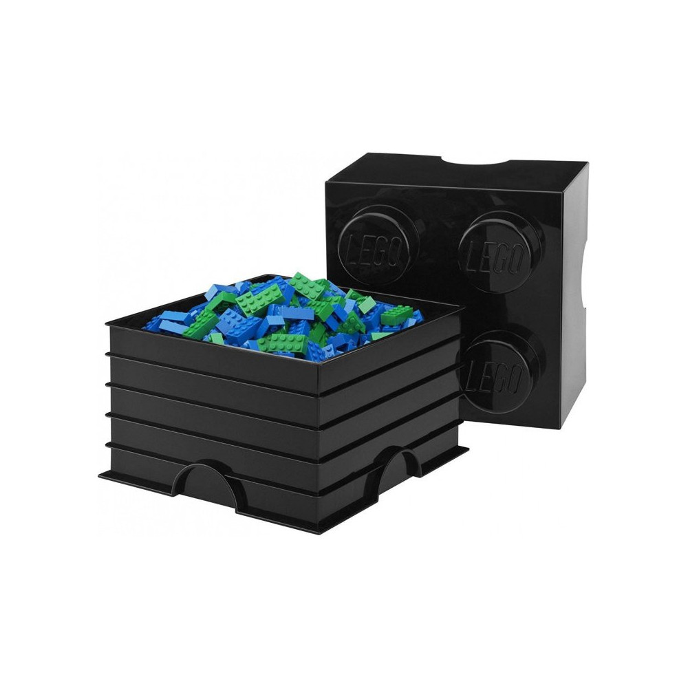 LEGO 40031733 POJEMNIK NA ZABAWKI STORAGE BRICK 4 CZARNY BLACK