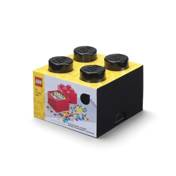 LEGO 40031733 POJEMNIK NA ZABAWKI STORAGE BRICK 4 CZARNY BLACK