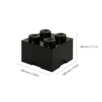LEGO 40031733 POJEMNIK NA ZABAWKI STORAGE BRICK 4 CZARNY BLACK