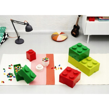 LEGO 40031734 Pojemnik na klocki zabawki 2x2 ciemnozielony Prezent
