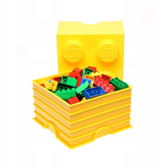 Pojemnik LEGO 40031732 klocek 4 żółty Skrzynka Na Zabawki Prezent