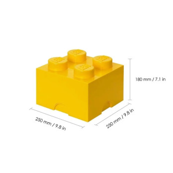 Pojemnik LEGO 40031732 klocek 4 żółty Skrzynka Na Zabawki Prezent