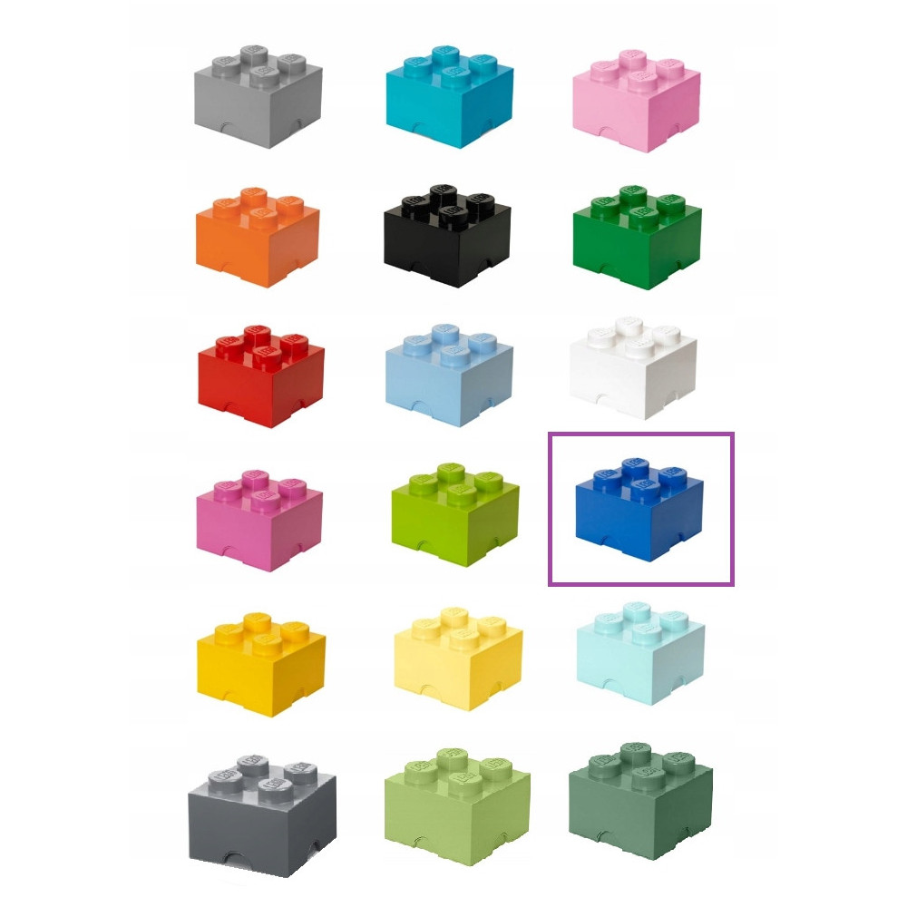 Pojemnik LEGO Storage Brick 4 niebieski 40031731 Skrzynka Na Zabawki