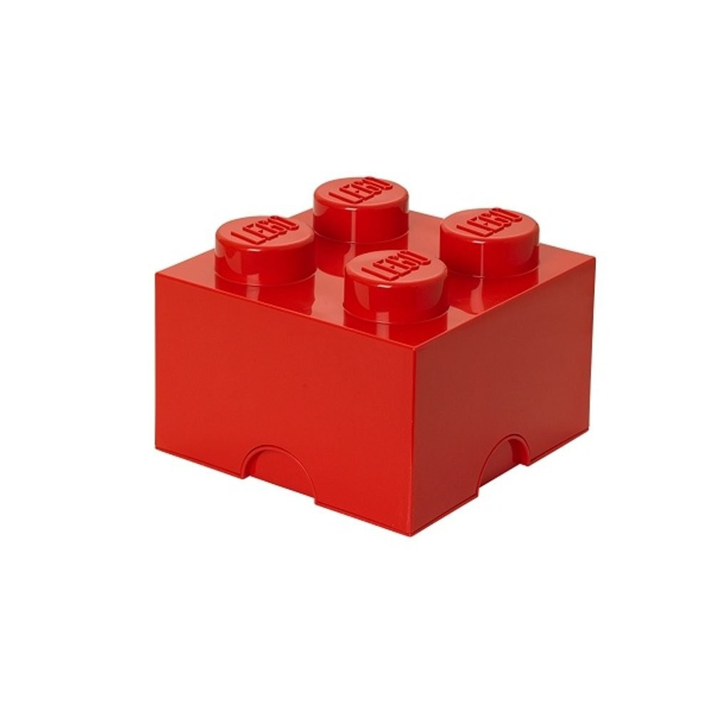 Pojemnik LEGO Storage Brick 4 czerwony Red Skrzynka Na Zabawki