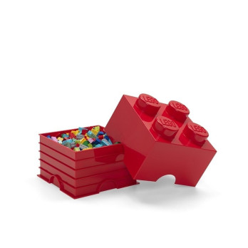 Pojemnik LEGO Storage Brick 4 czerwony Red Skrzynka Na Zabawki