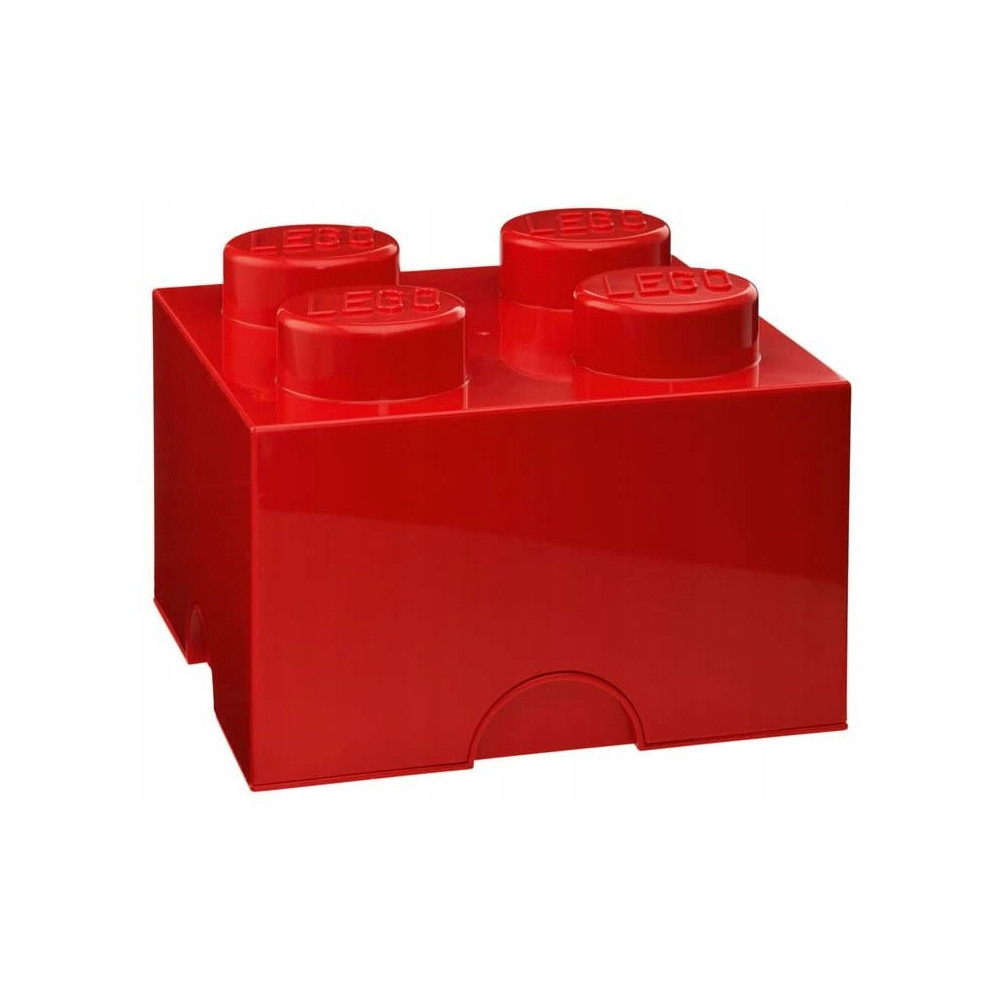 Pojemnik LEGO Storage Brick 4 czerwony Red Skrzynka Na Zabawki