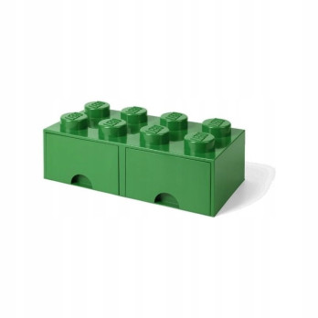 LEGO 40061734 Pojemnik na klocki Nia Zabawki z szufladami 4x2 zielony