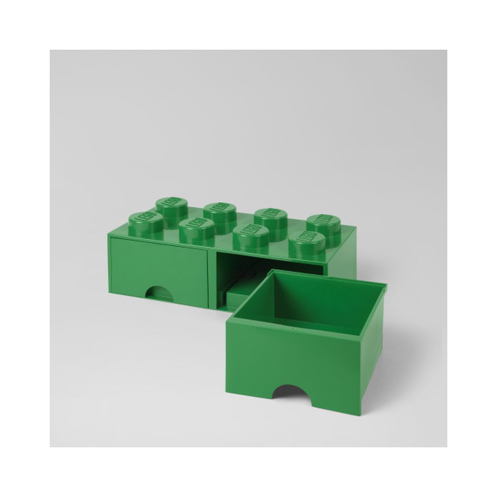 LEGO 40061734 Pojemnik na klocki Nia Zabawki z szufladami 4x2 zielony