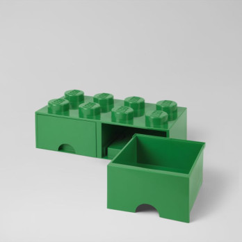 LEGO 40061734 Pojemnik na klocki Nia Zabawki z szufladami 4x2 zielony