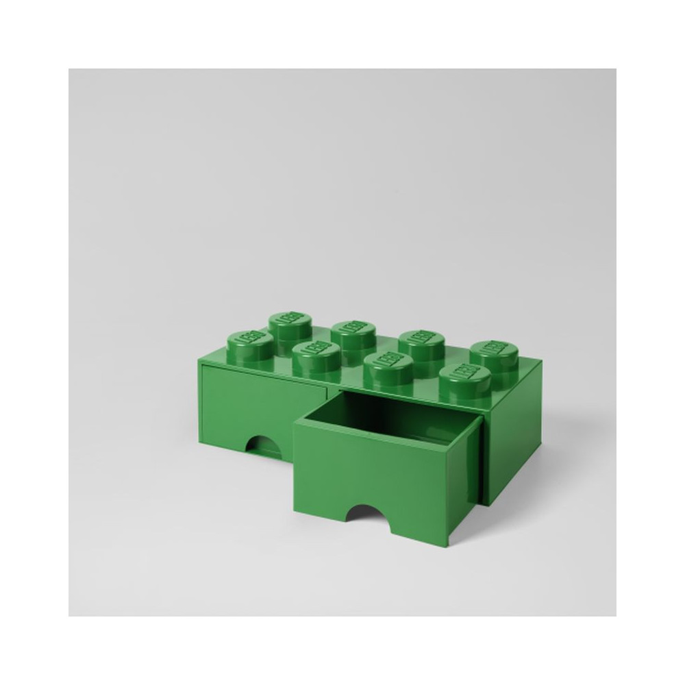 LEGO 40061734 Pojemnik na klocki Nia Zabawki z szufladami 4x2 zielony