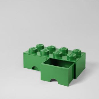 LEGO 40061734 Pojemnik na klocki Nia Zabawki z szufladami 4x2 zielony