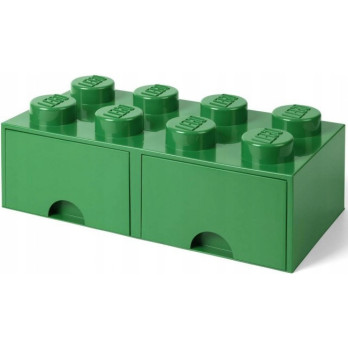 LEGO 40061734 Pojemnik na klocki Nia Zabawki z szufladami 4x2 zielony