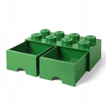 LEGO 40061734 Pojemnik na klocki Nia Zabawki z szufladami 4x2 zielony