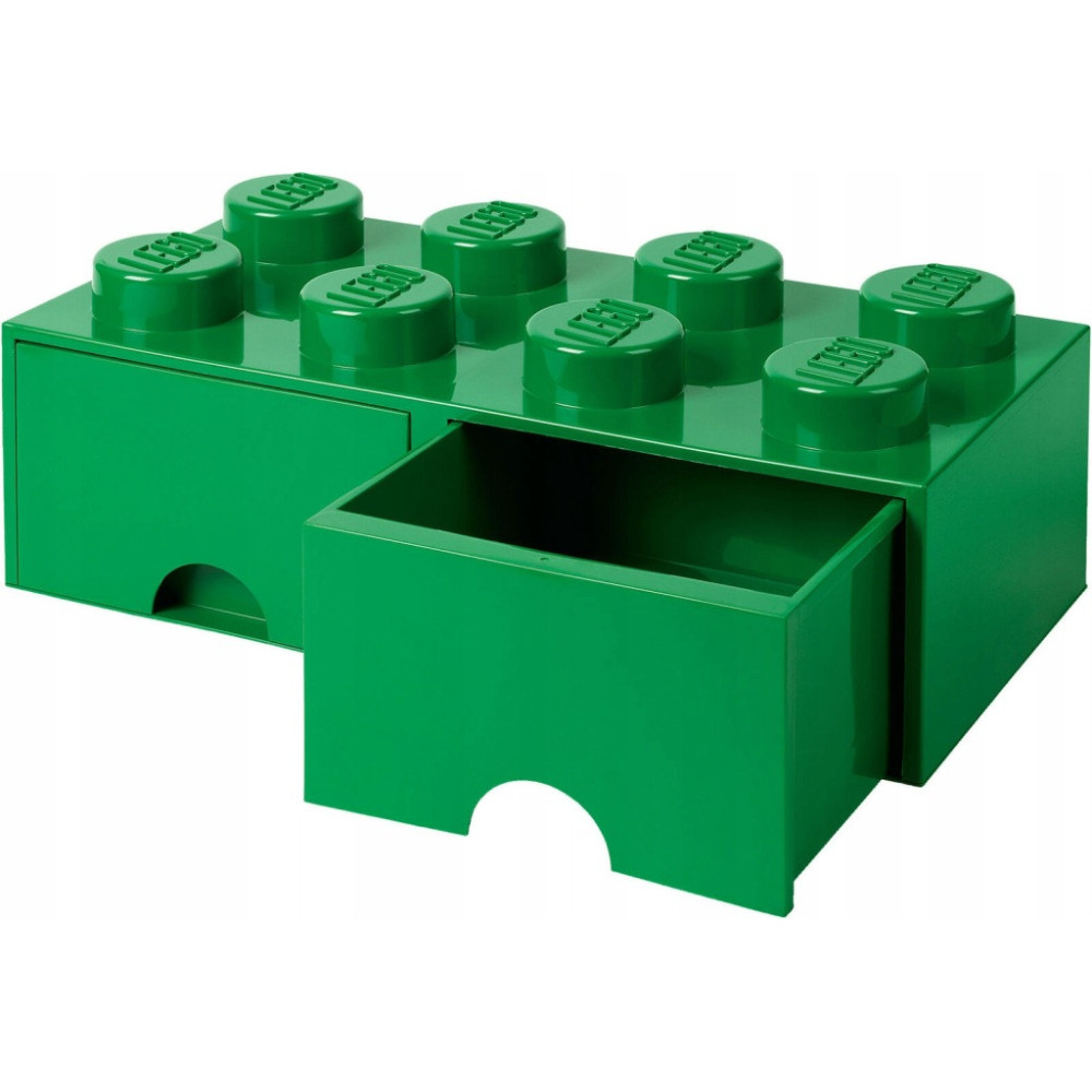 LEGO 40061734 Pojemnik na klocki Nia Zabawki z szufladami 4x2 zielony