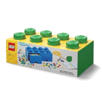 LEGO 40061734 Pojemnik na klocki Nia Zabawki z szufladami 4x2 zielony
