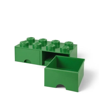 LEGO 40061734 Pojemnik na klocki Nia Zabawki z szufladami 4x2 zielony
