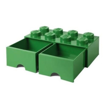 LEGO 40061734 Pojemnik na klocki Nia Zabawki z szufladami 4x2 zielony
