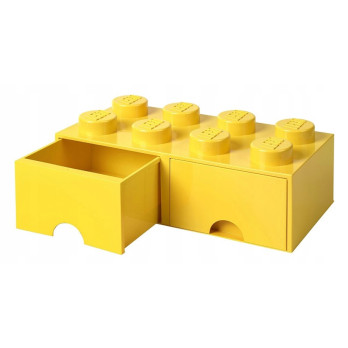 LEGO 40061732 Pojemnik na klocki Zabawki z szufladami żółty Yellow Prezent