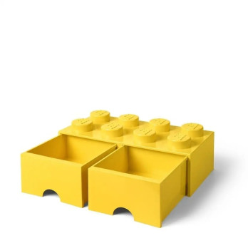 LEGO 40061732 Pojemnik na klocki Zabawki z szufladami żółty Yellow Prezent