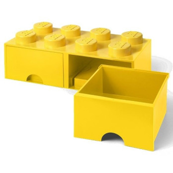 LEGO 40061732 Pojemnik na klocki Zabawki z szufladami żółty Yellow Prezent