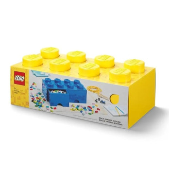 LEGO 40061732 Pojemnik na klocki Zabawki z szufladami żółty Yellow Prezent