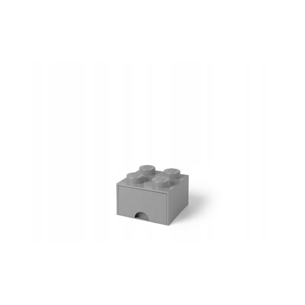 Pojemnik LEGO Na Klocki Brick 4 z szufladą szary Grey 40051740