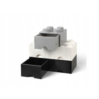 Pojemnik LEGO Na Klocki Brick 4 z szufladą szary Grey 40051740