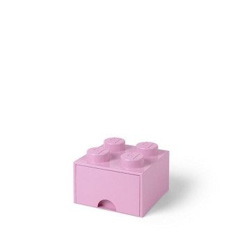 Pojemnik LEGO Na Klocki Zabawkii Brick 4 z szufladą 40051738 różowy Pink