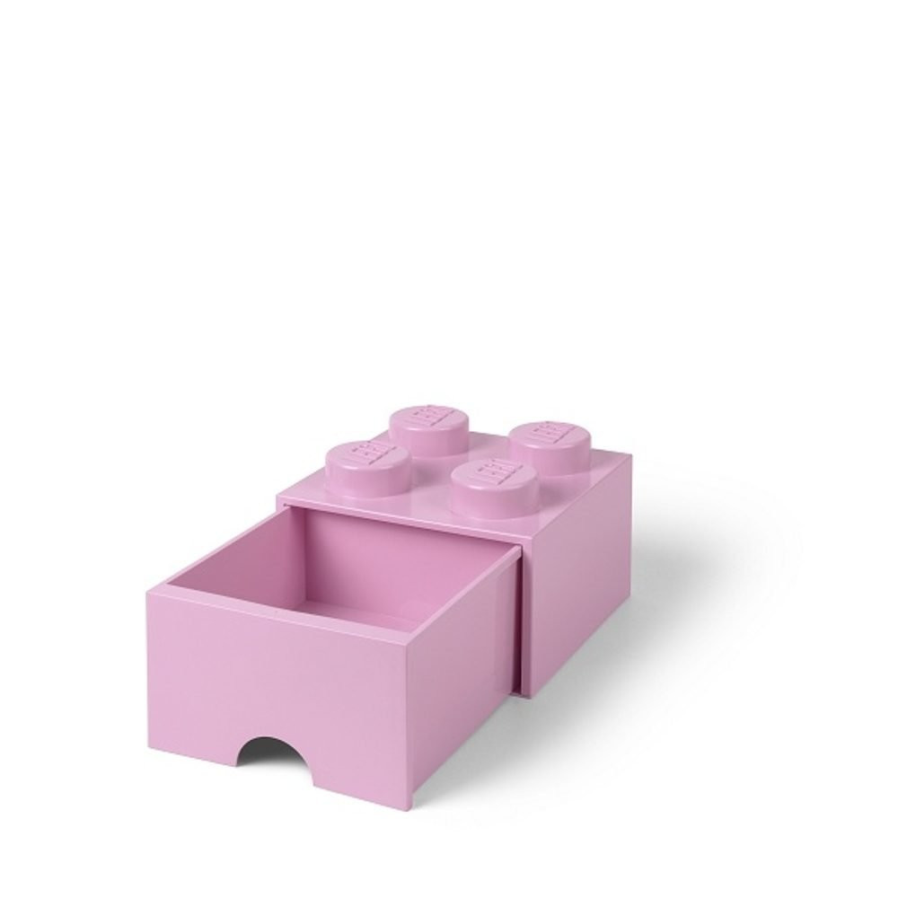 Pojemnik LEGO Na Klocki Zabawkii Brick 4 z szufladą 40051738 różowy Pink