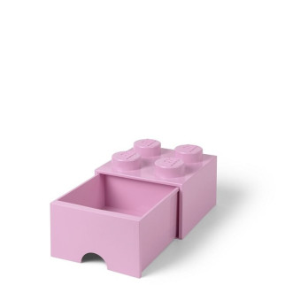 Pojemnik LEGO Na Klocki Zabawkii Brick 4 z szufladą 40051738 różowy Pink