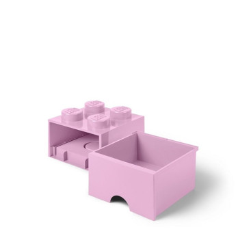 Pojemnik LEGO Na Klocki Zabawkii Brick 4 z szufladą 40051738 różowy Pink