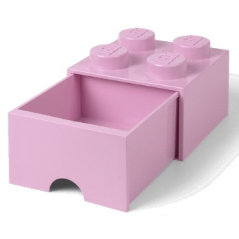 Pojemnik LEGO Na Klocki Zabawkii Brick 4 z szufladą 40051738 różowy Pink