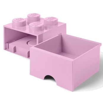Pojemnik LEGO Na Klocki Zabawkii Brick 4 z szufladą 40051738 różowy Pink