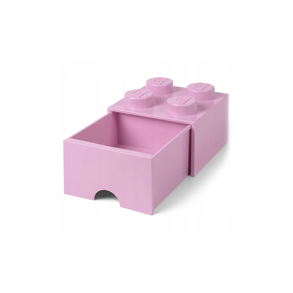 Pojemnik LEGO Na Klocki Zabawkii Brick 4 z szufladą 40051738 różowy Pink